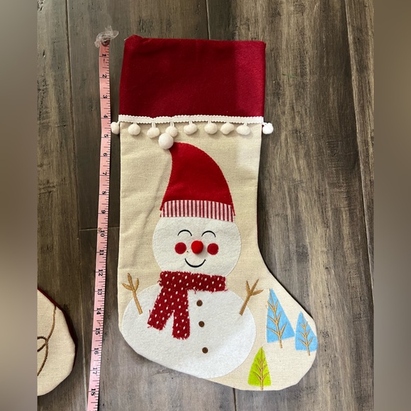 3 NEW without tag 17 inch country Christmas stockings - Picture 2 of 5